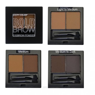 [CÓ SẴN - CHÍNH HÃNG] CITY COLOR - Bột kẻ chân mày Bold Brown