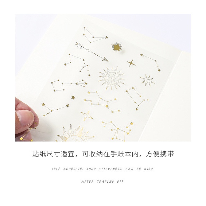 PeachMiếng Dán Trang Trí Sổ Tay/ Album Ảnh Bằng pvc Hình Hành Tinh/ Ngôi Sao/ Hành Tinh/ Hành Tinh Độc Đáo DIY