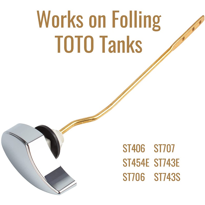Cần Gạt Xả Bồn Cầu Thay Thế Cho Toto THU068CP Trip Lever Cho St743S, St454E,Molidan