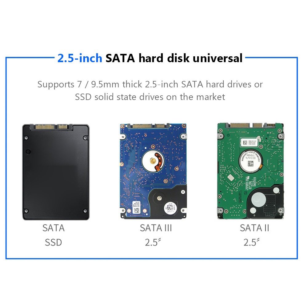 Hộp Đựng Ổ Cứng Ngoài Ms 2.5 Inch Usb 3.0 Sata Ssd Cho Laptop