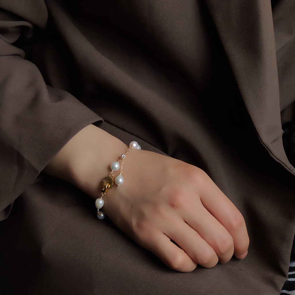 Vòng đeo tay Nữ Mạ 18K Thiết kế ban đầu Nữ tính Đơn giản Làm bằng tay đẹp VT-115