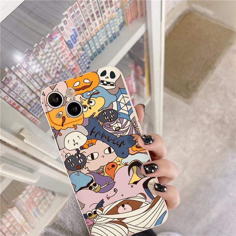 Ốp iphone cạnh vuông Nhân vật HALOWeeN độc đáo cho ip 6/8/7/plus/x/xr/xsmax/12 pro max/11pro max/13 pro max-nt030