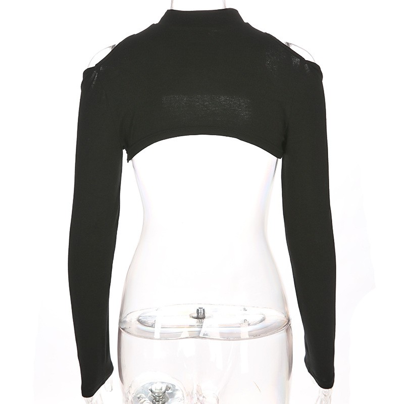 Áo Croptop Dài Tay Cut Out Khoét Vai