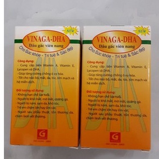 Viên dầu gấc vinaga - vinaga dha chiết xuất từ tinh dầu gấc giúp sáng mắt đẹp da