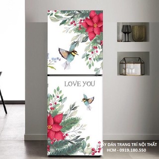 Giấy Decal Dán Tủ Lạnh HOA TRẠNG NGUYÊN