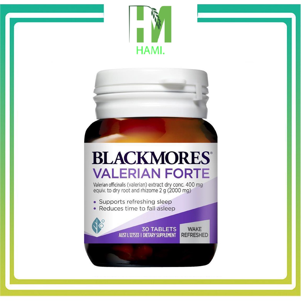 Viên uống hỗ trợ giấc ngủ Blackmores Valerian Forte 30 viên của Úc