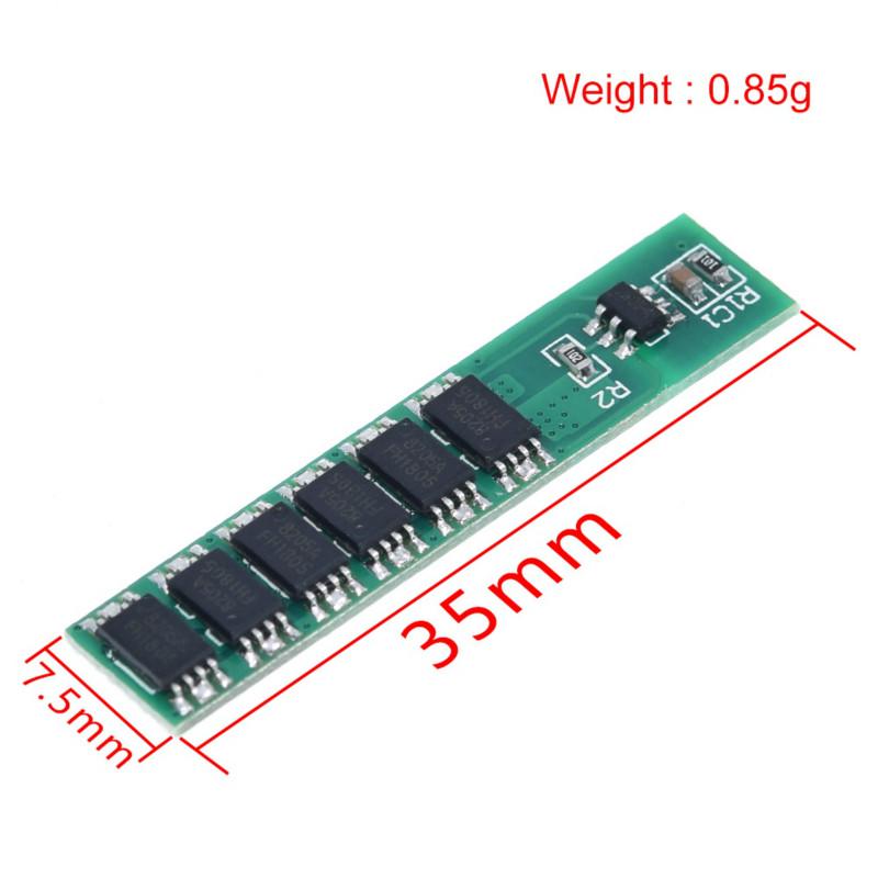 Bảng mạch bảo vệ pin 1S 7.5A 10A 15A 3.7V LI-ION 3 4 6MOS BMS PCM cho pin Lithium Lion 18650