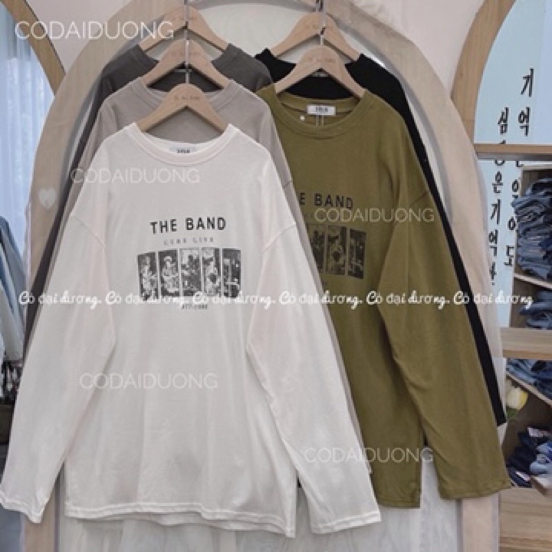 [Xả Kho 01] Áo Thun Tay Dài Form Rộng In Chữ Ulzzang Thu Đông❤️Sweater Cổ Tròn Freesize &lt;65kg Unisex Nam Nữ Phong Cách