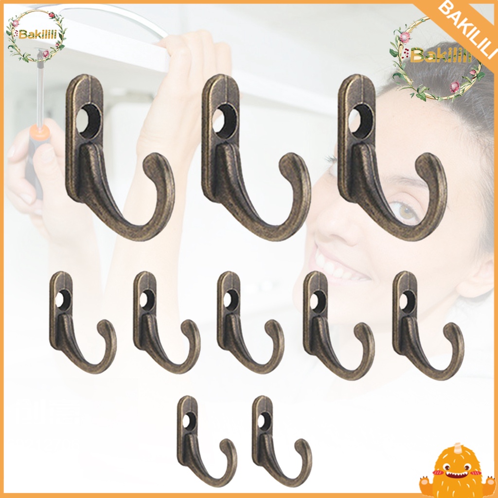Set 10 Móc Treo Quần Áo Gắn Tường Chịu Lực Tốt Trang Trí Nhà Cửa