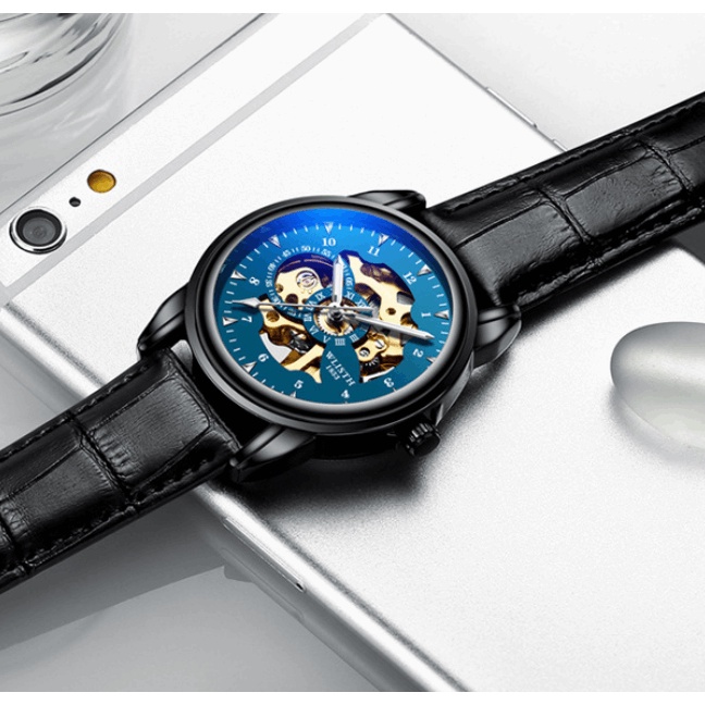 Đồng hồ cơ nam chính hãng đủ phiên bản dây da dây thép, chống nước Wlisth W900, Bộ máy lộ cơ công nghệ Nhật Bản | BigBuy360 - bigbuy360.vn