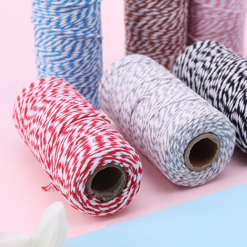 Cuộn Dây Cotton 2mm Dùng Gói Quà, Giáng Sinh