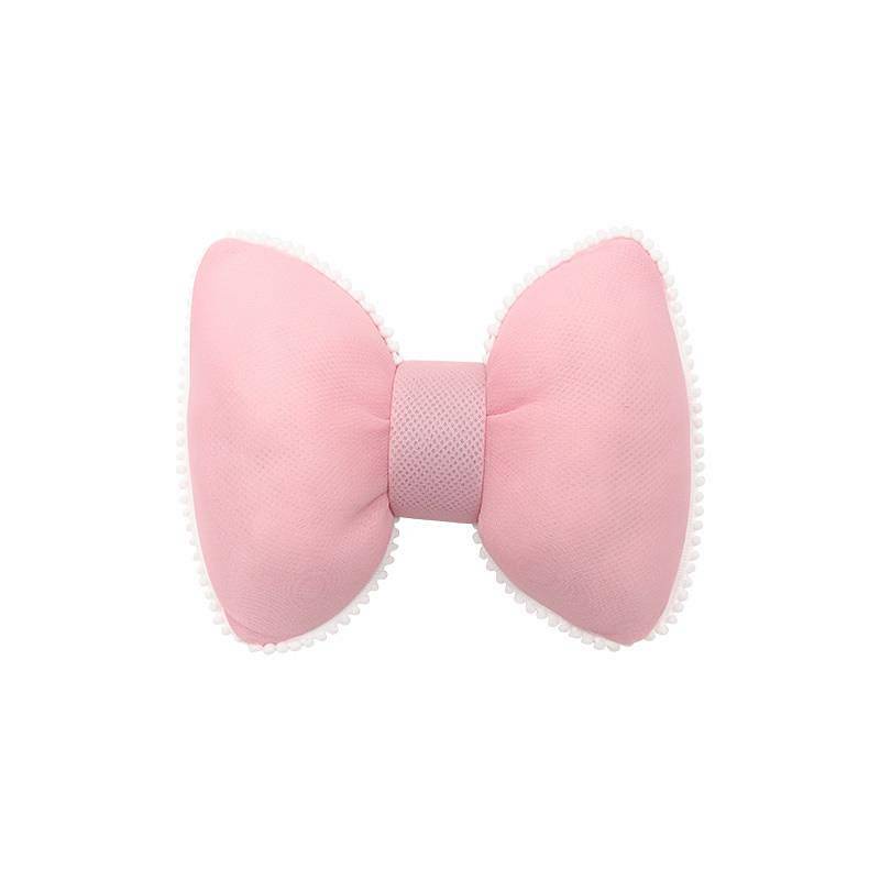 A pair of pillow headrest neck/waist/shoulder pad seat belt bow tie shape lovely for car seats car accessories u7nk