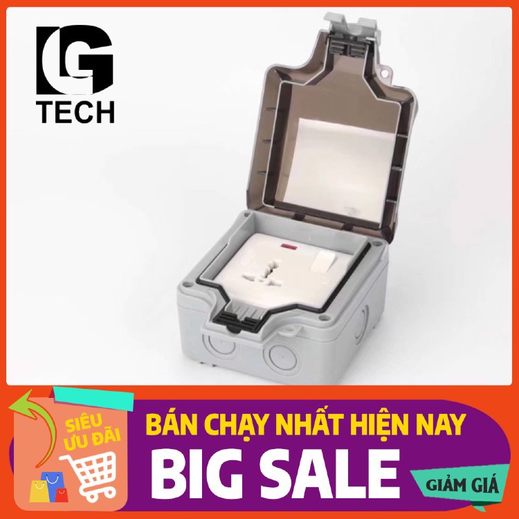 Hộp bảo vệ ổ điện ngoài trời chống nước chuẩn IP66 DNT-001 Đơn hoặc đôi - Hàng chính hãng