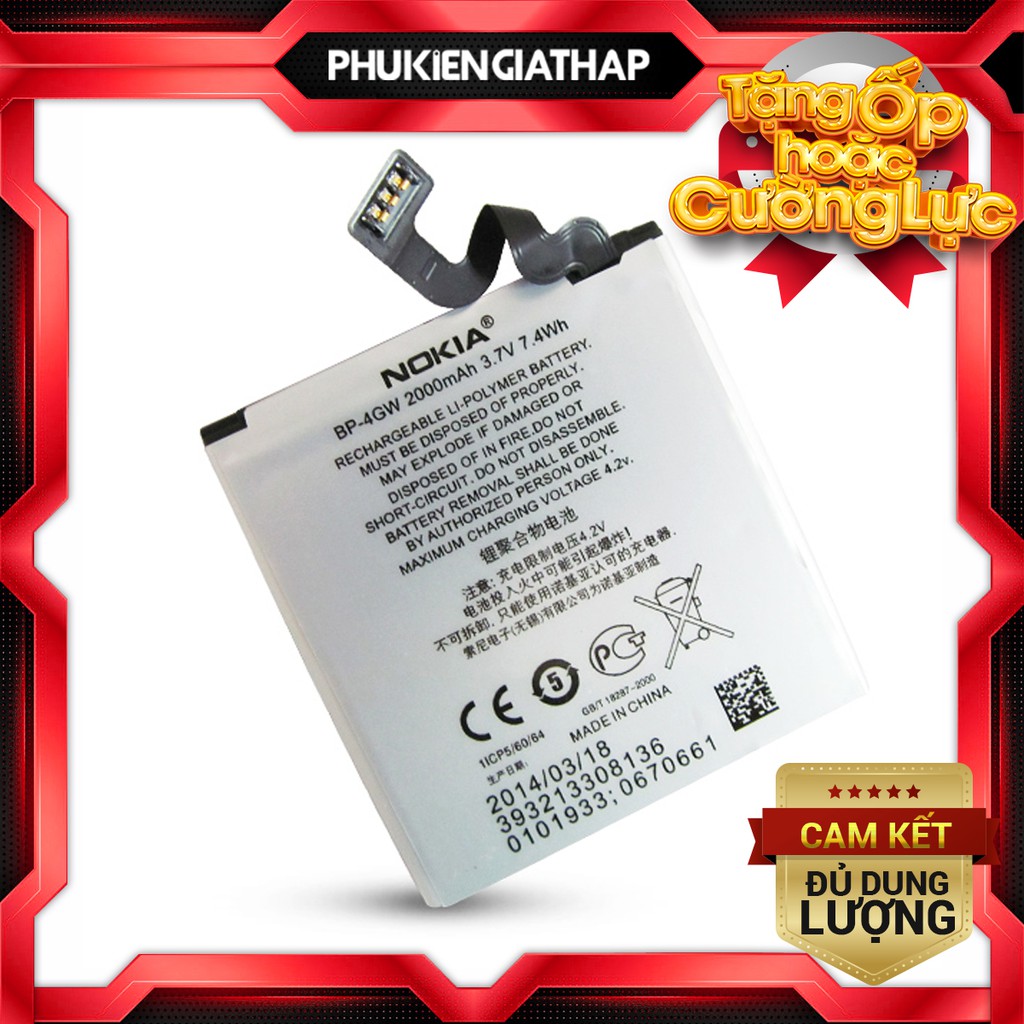 Pin cho Nokia Lumia 920 (BP-4GW) - 2000mAh