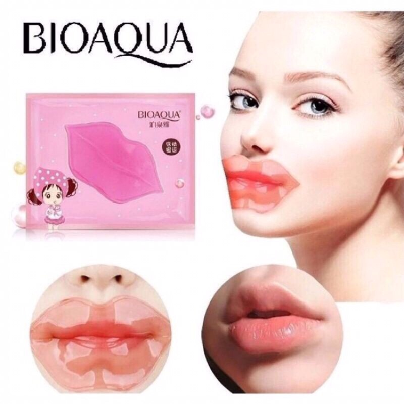 Mặt nạ dưỡng môi Collagen Cherry Bioaqua  dưỡng môi hồng mềm mại  căng bóng- nội địa Trung chính hãng