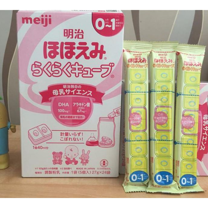 Sữa Meiji thanh nội địa Nhật Bản thanh lẻ