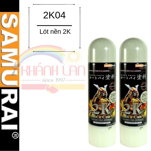 Sơn xịt Samurai Việt Nam – 2K04 – Lót nền 2K (2 thành phần)