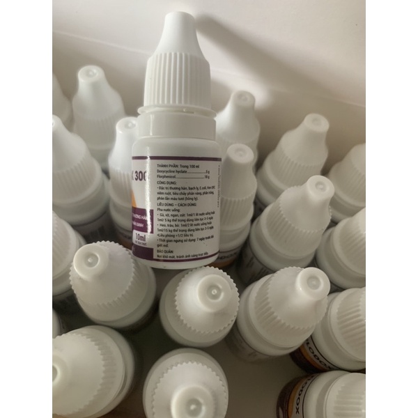 10ml Flodox 300 - hen khẹc, ort, thương hàn, viêm ruột, phân xanh, phân trắng