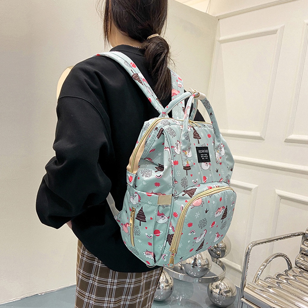 Balo Đựng Đồ Cho Trẻ Sơ Sinh, Túi Đựng Bỉm Sữa Mẹ và Bé Khi Ra Ngoài (BL23), Balo Đa Năng Giữ Nhiệt Bình Sữa