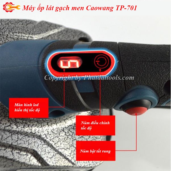 Máy Rung Ốp Lát Gạch Caowang Tp701 2 Chức Năng Rung Và Hít Gạch Chính Hãng Giá Cạnh Tranh Bảo Hành 6 Tháng