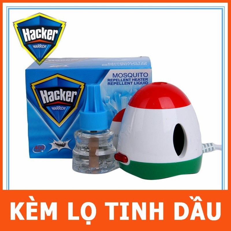 Máy Đuổi Muỗi Hacker Tặng Kèm 1 Chai Tinh Dầu