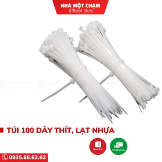 Túi 100 dây thít, lạt nhựa cố định vật dụng, camera, bền chắc