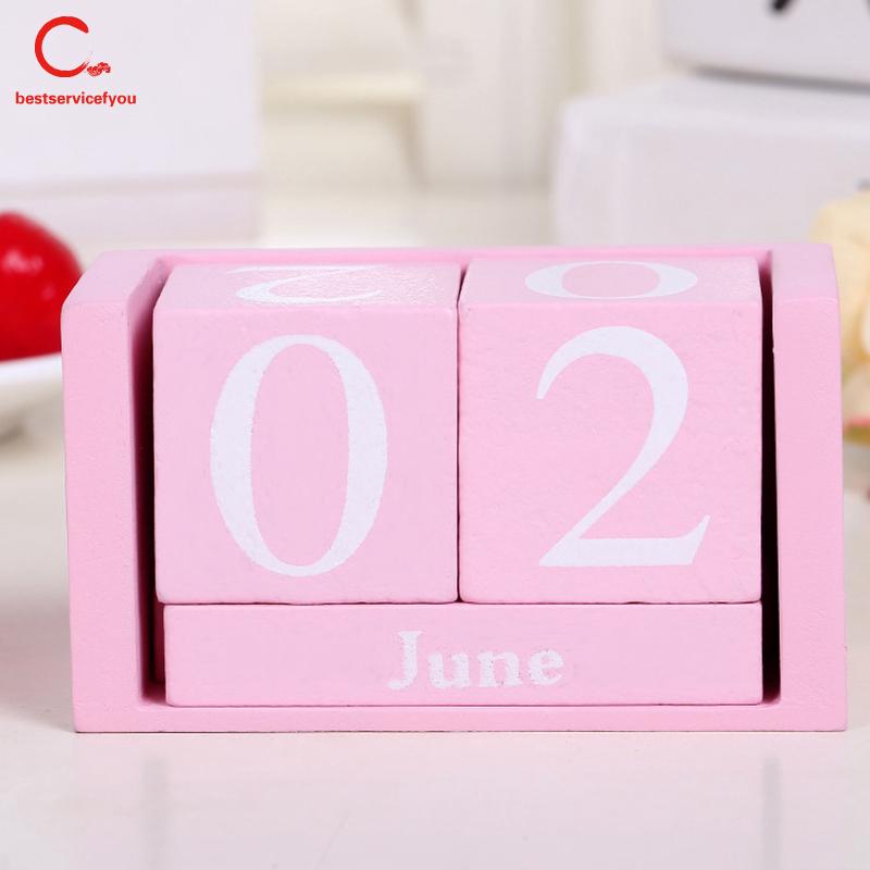 Lịch để bàn dạng hộp gỗ độc đáo