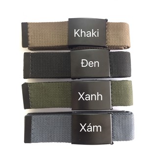 Thắt Lưng Vải Khóa Kim Loại Bền Đẹp Trẻ Trung Năng Động