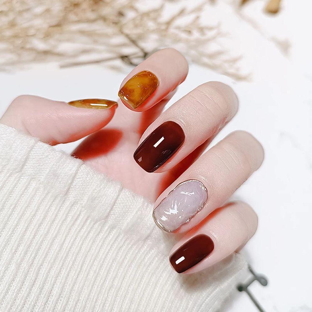Sơn Móng Tay Gel Màu Sắc Tinh Khiết Thời Trang Thu Đông