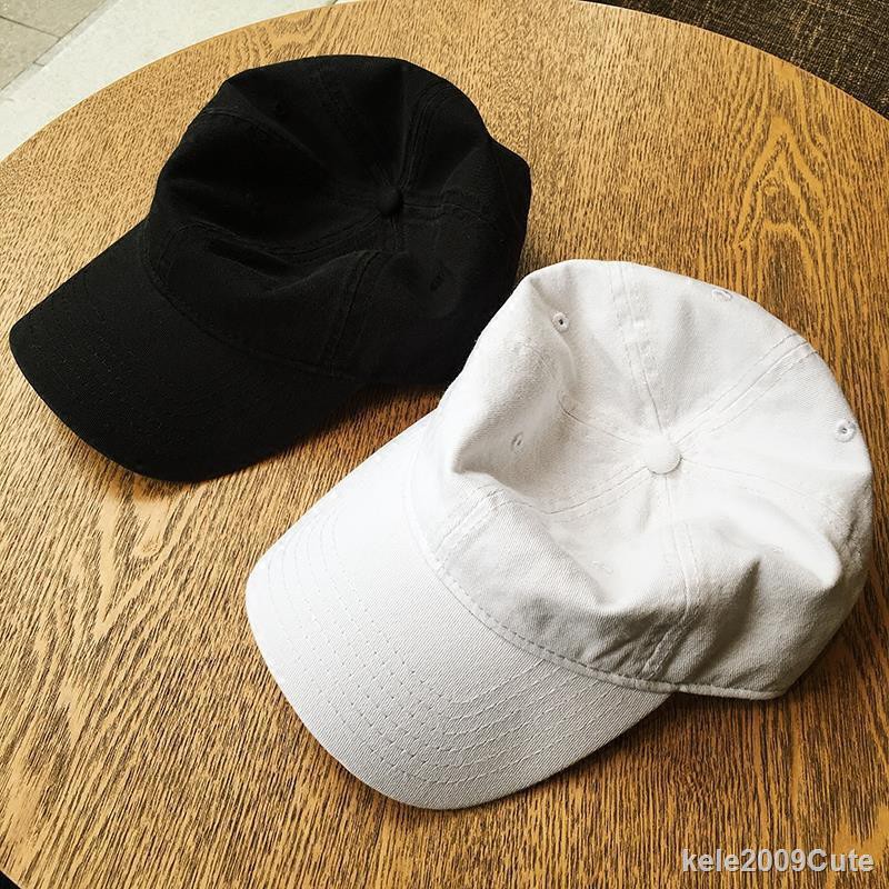 ◆✹Pure color baseball cap men s retro light version casual wild sunscreen hat four seasons sun Korean style peaked female tide