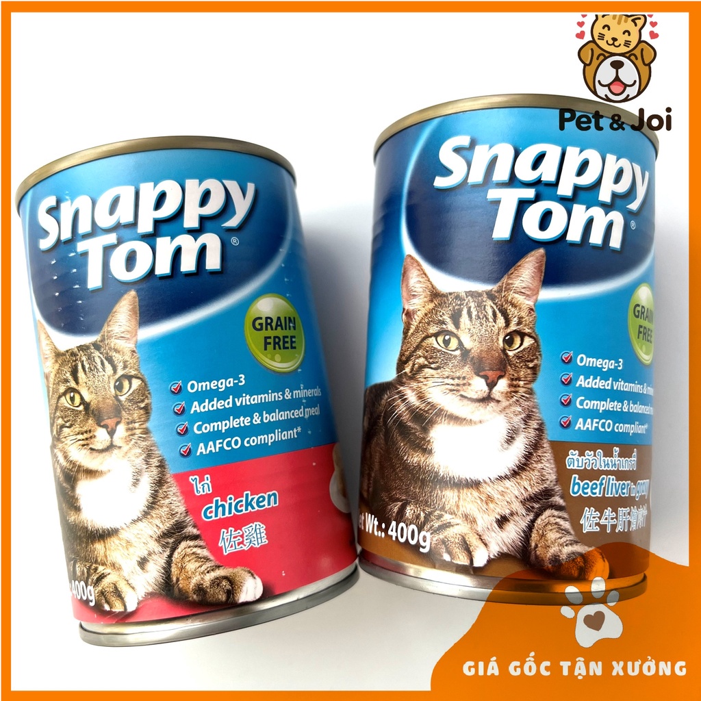 PATE LON SNAPPY TOM 400g ⚡SIÊU_ƯU_ĐÃI⚡ pate thơm ngon dinh dưỡng cần thiết cho mèo cưng - PET&amp;JOI