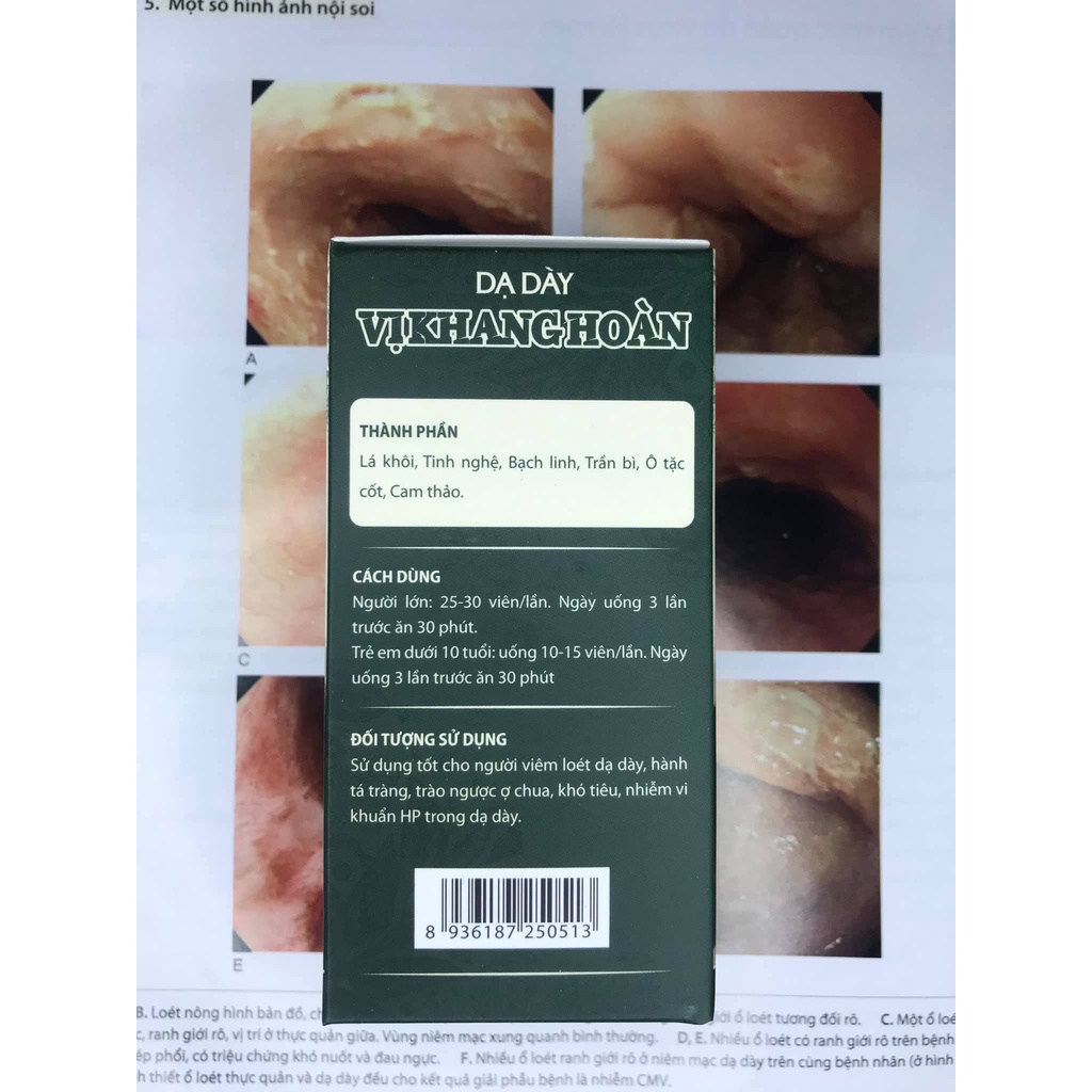 Dạ Dày Vị Khang Hoàn Mộc Can Hỗ Trợ Trào Ngược Thực Quản, Bảo Vệ Niêm Mạc Dạ Dày Hộp 80g