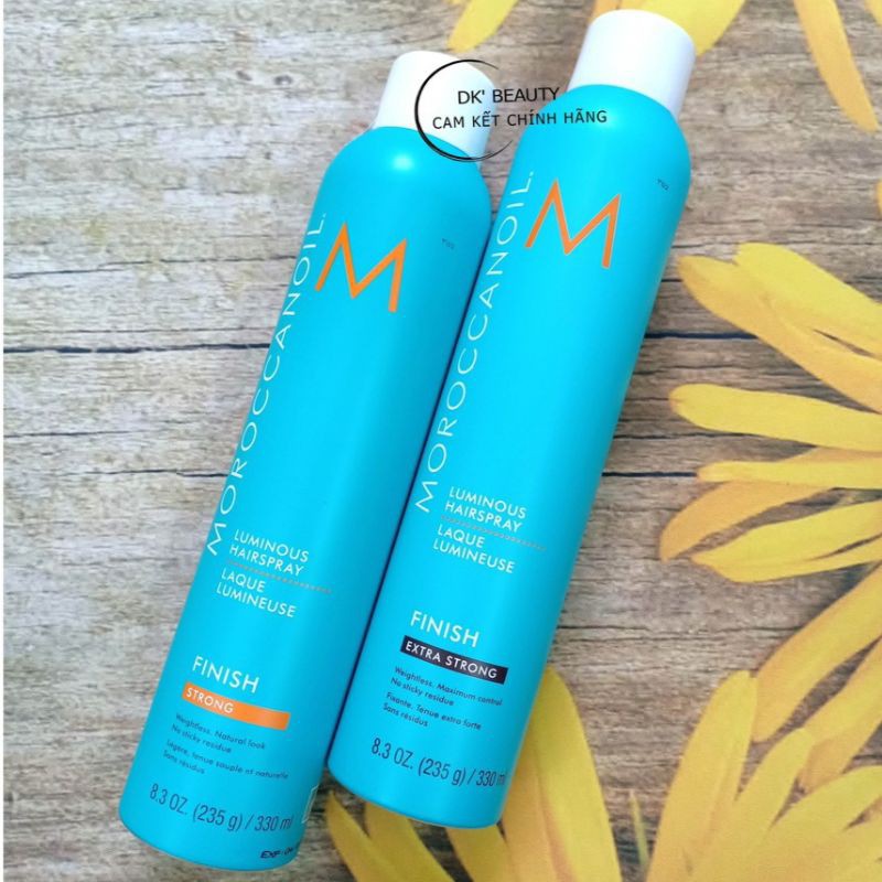 💕Gôm Moroccanoil Xịt Bóng Giữ Nếp Mạnh, Siêu Mạnh - Luminous Hairspray