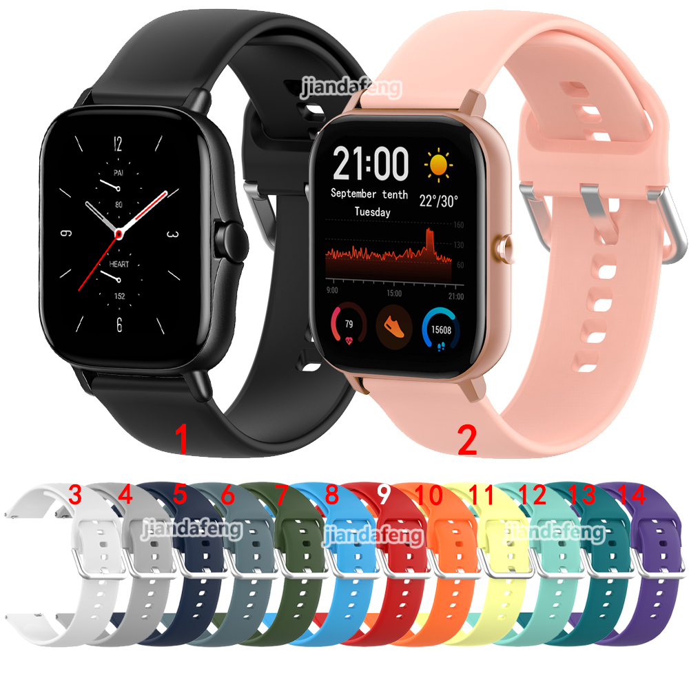 Dây đeo đồng hồ thể thao bằng silicon cho Huami Amazfit GTS 2 mini