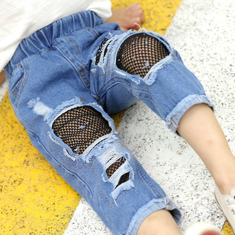 Quần short jeans dễ thương cho bé gái