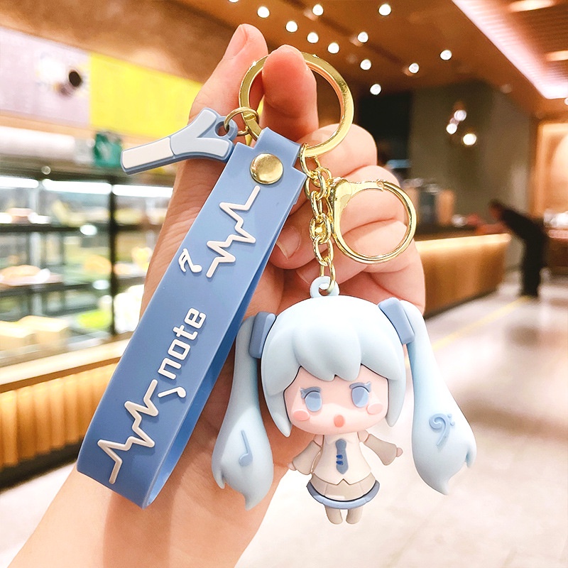 Móc khóa xe máy Hatsune Miku dễ thương, móc treo chìa khoá ô tô phong cách trẻ trung hot trend Tik Tok