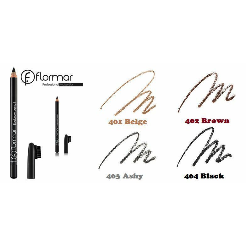 Chì kẻ mày Flormar Eyebrow Pencil 404 Black