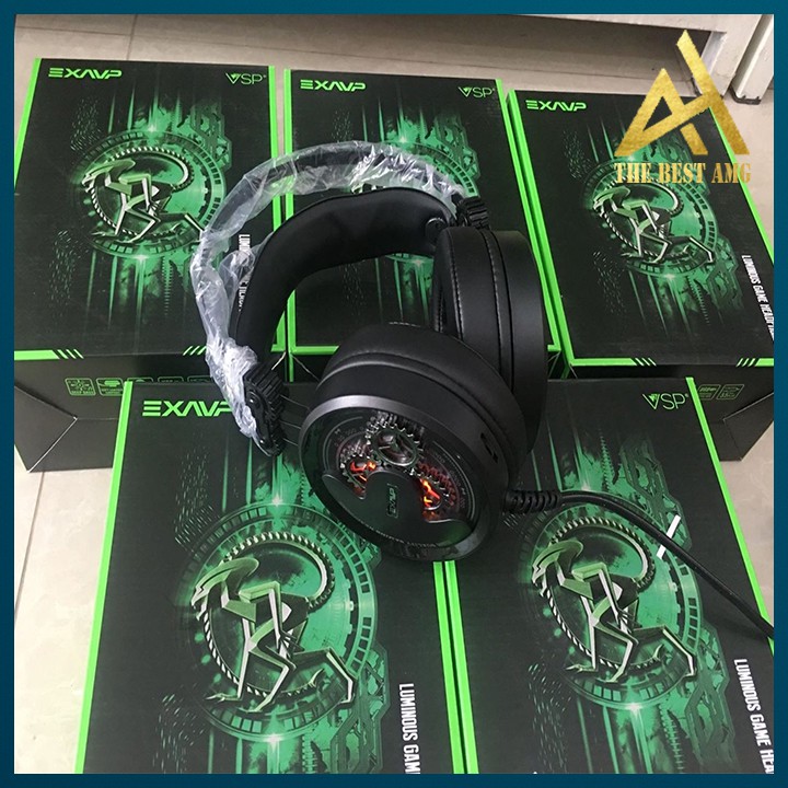Tai Nghe Gaming Đèn LED Có Dây Headphone Chụp Tai Có Mic EXAVP EX610 - Tay Nghe Nhạc Máy Vi Tính PC Laptop Game Thủ