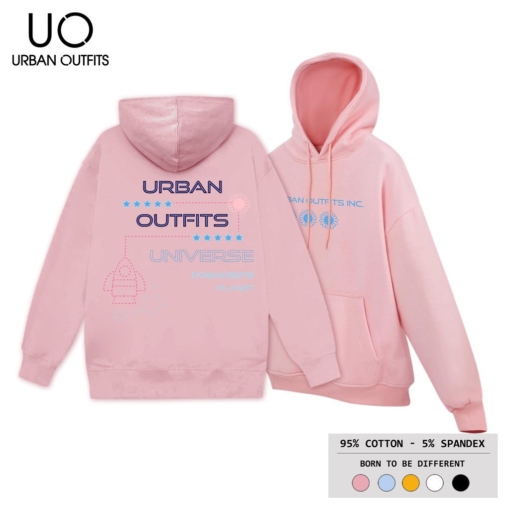 Áo Hoodie Nam Nữ Form Rộng URBAN OUTFITS In Universe DO6M08219 Planet HOO20 Chui Đầu Thun Cotton Nỉ | BigBuy360 - bigbuy360.vn