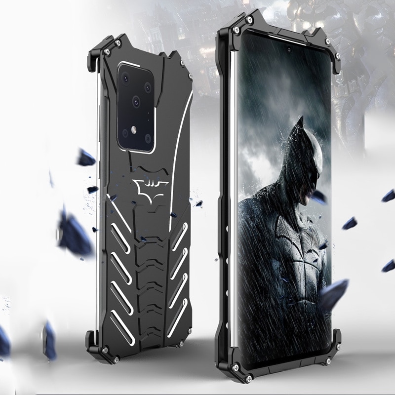 R-JUST Ốp Lưng Có Giá Đỡ Kim Loại Hình Batman Cho Samsung Galaxy S20 Ultra S10 S9 S8 Plus S10E S7 S6 Edge