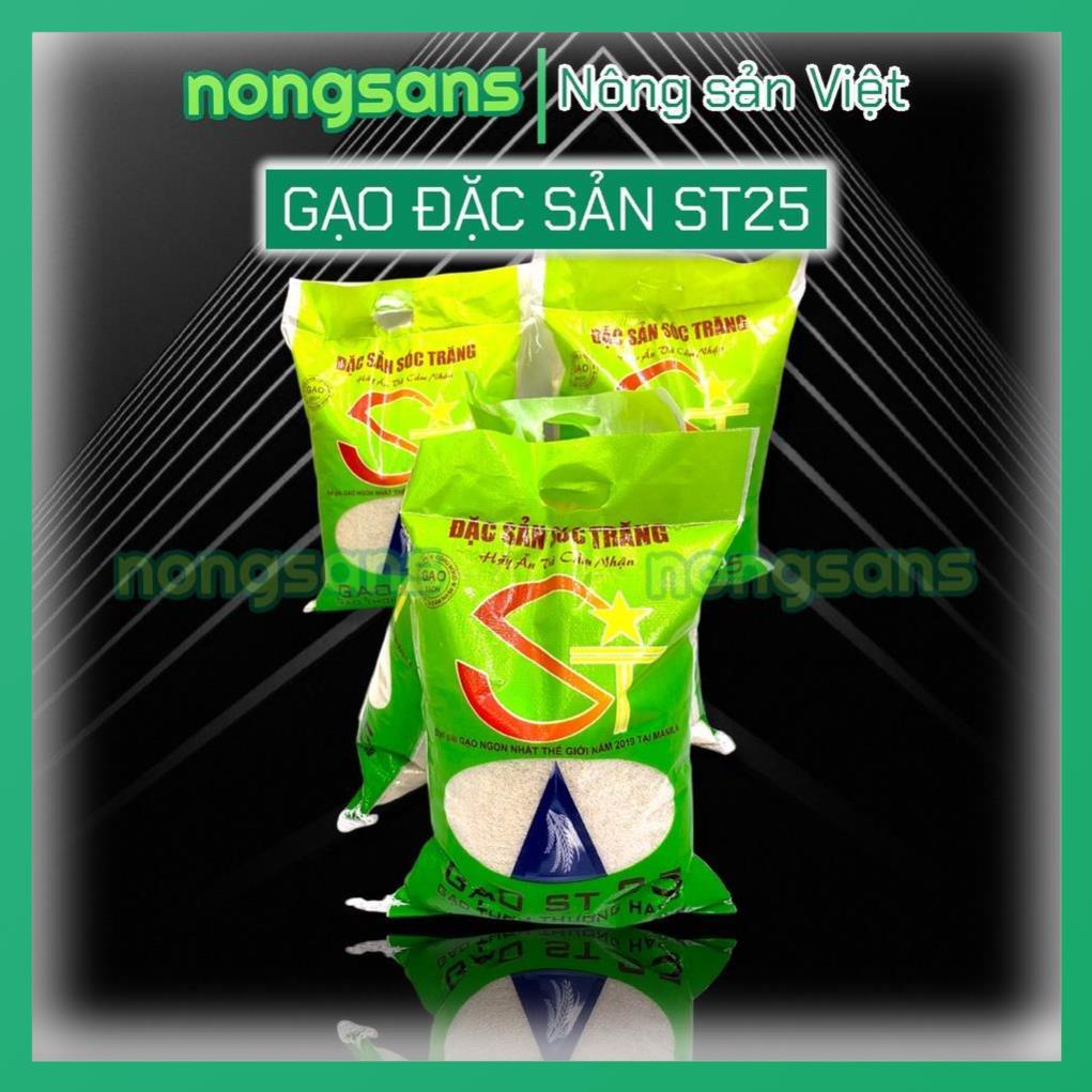 Gạo ST25 𝐂𝐎𝐌𝐁𝐎 𝟐 𝐁𝐀𝐎 𝟏𝟎𝐊𝐆 Đặc sản Sóc Trăng Gạo Ngon Nhất 2019