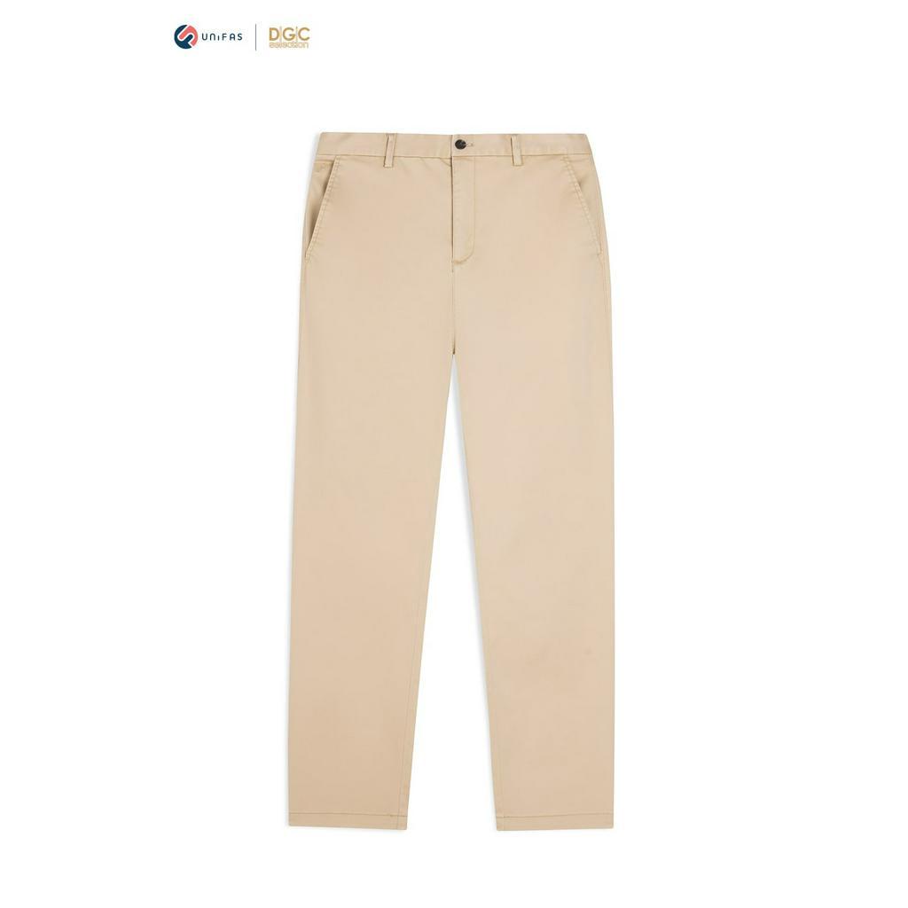 Quần dài nam khaki DGC-SQKBC02M dáng ôm, không ly, chất liệu cotton, thoáng mát, thấm hút tốt