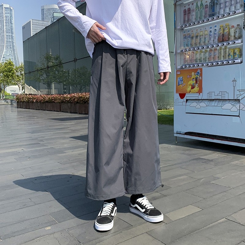 Quần Dài Thể Thao Ống Rộng Thời Trang Mùa Hè Hàn Quốc Dành Cho Nam