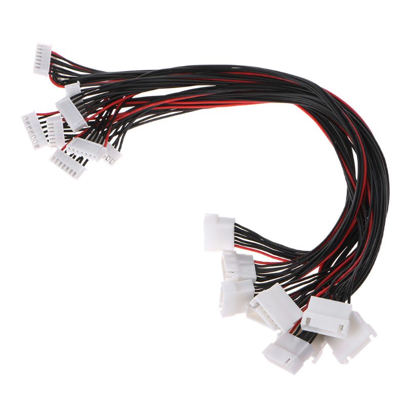 Bộ 10 Dây Dẫn Nối Dài 30cm JST-XH Plug 6S Lipo Cho Đồ Chơi Điều Khiển Từ Xa