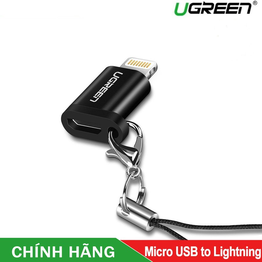 Đầu chuyển Micro USB sang Lightning cao cấp Chính hãng Ugreen 50552