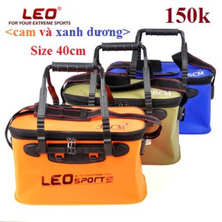 Thùng đựng cá, chứa nước LEO dài 40cm, nhựa dẻo, siêu bền