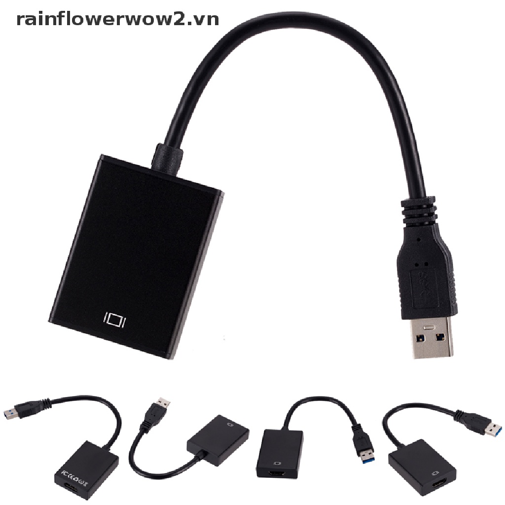 Cáp Chuyển Đổi USB 3.0 Sang HDMI Cho Windows 7 / 8 / 10 PC 1080P