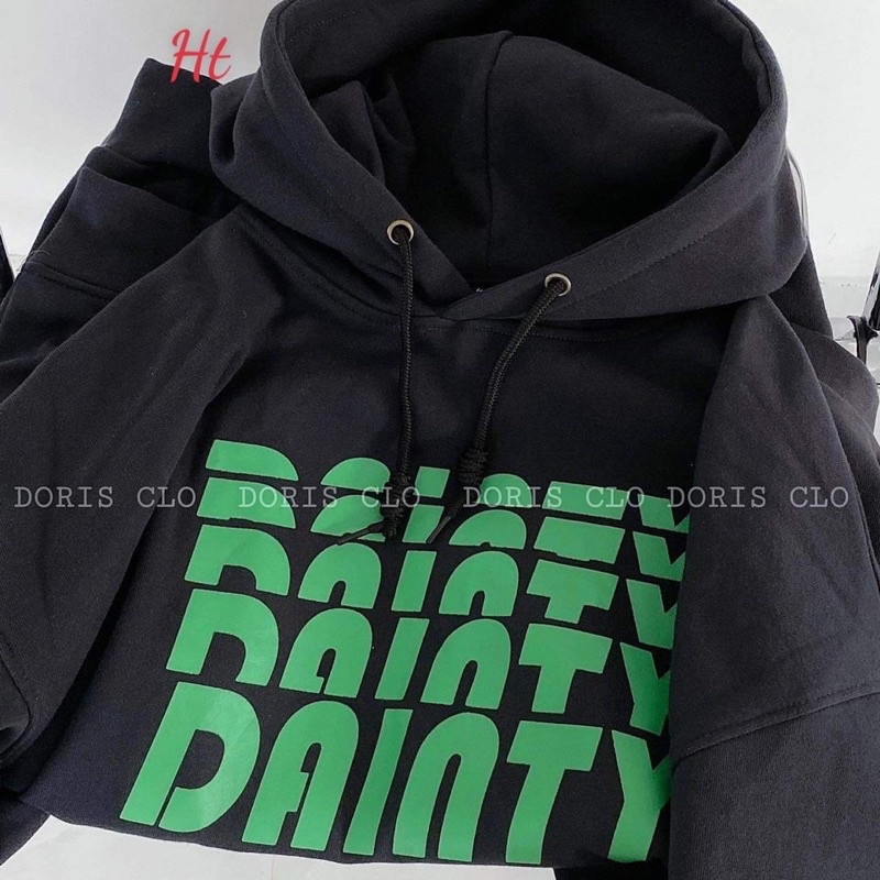 Áo hoodie chữ xanh HT11