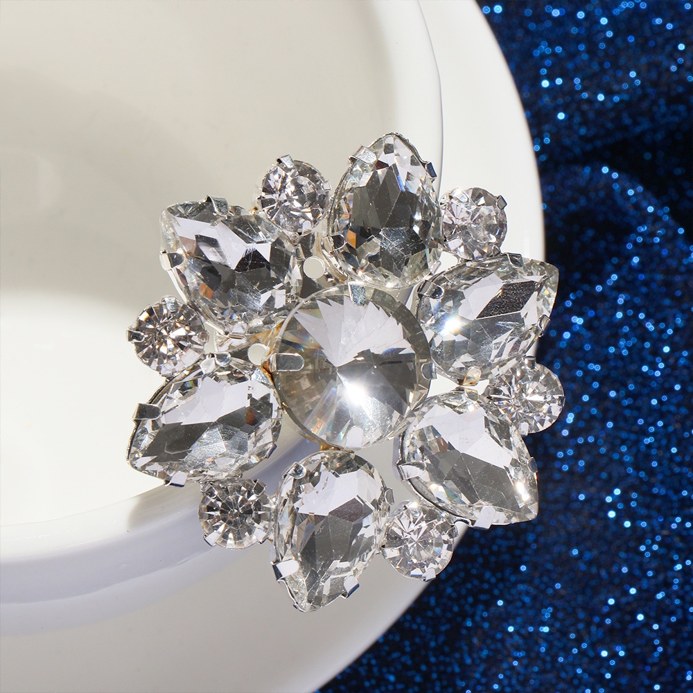 Daphne 1 Kẹp Giày Cao Gót Đính Đá Lấp Lánh Trang Trí Cho Cô Dâu