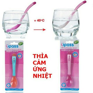 Thìa ăn dặm cảm ứng nhiệt tpr an toàn miệng cho bé upass - up3021w